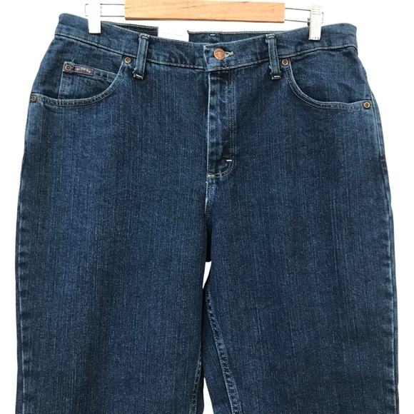 NEW - Riders by Lee 14 M Patriot Blue Jeans High Waist Mom Relaxed Fit vintage - Picture 3 of 7